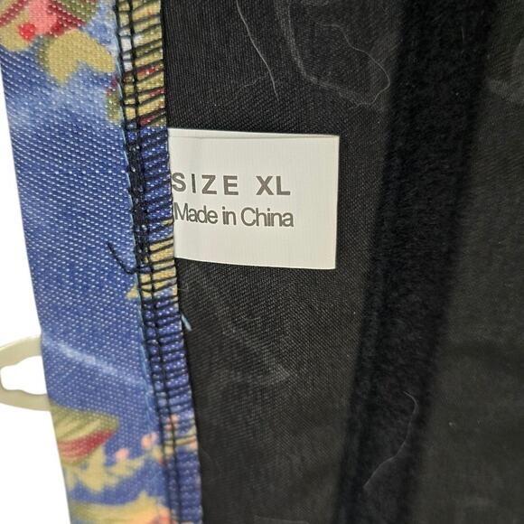 Alivila.Y Fashion Womens Vintage Floral Denim Overbust Corset Bustier Top XL - Picture 9 of 16